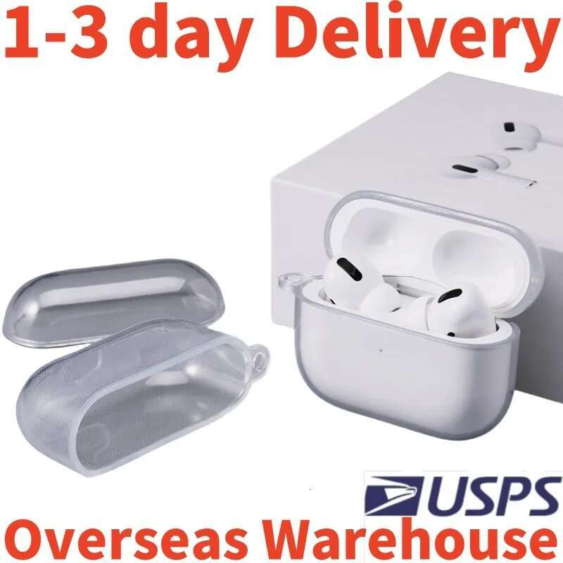 USA Stock For Apple AirPods pro 2 earphone 3rd 5 airpod 4 6 earphones 3 Solid Silicone Cute Protective Headphone Cover Apple Wireless Charging 3nd 2nd airpod anc CasE 11