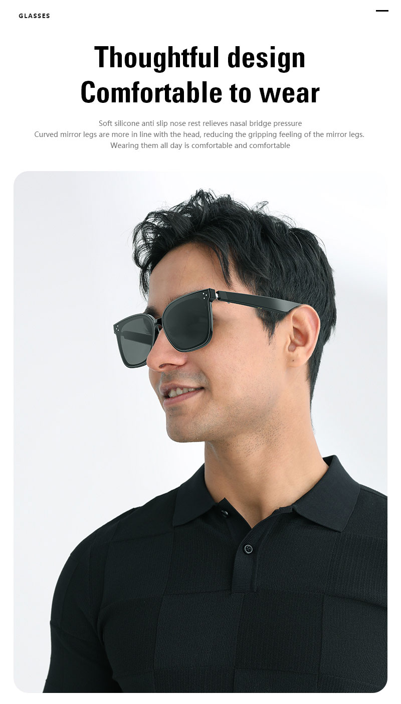 The latest multifunctional Bluetooth glasses supporting translation: fashionable and technological glasses.