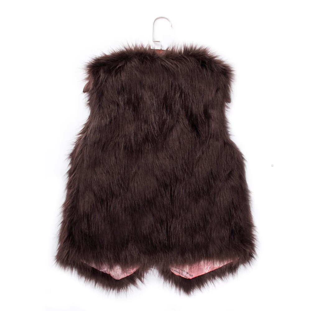 Newest Autumn Fashion Faux Fur Coat Ladies Sleeveless Slim Vest Women Jackets Outerwear Waistcoat Big Size Black Gray Coat