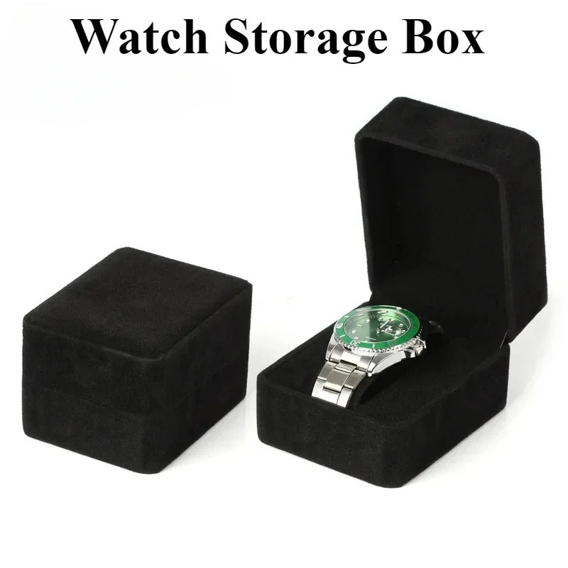 Watch Box Fashion Velvet Round Corner Smartwatch Clock Storage Case Jewelry Accessories Premium Business Display Packaging Boxes 250819
