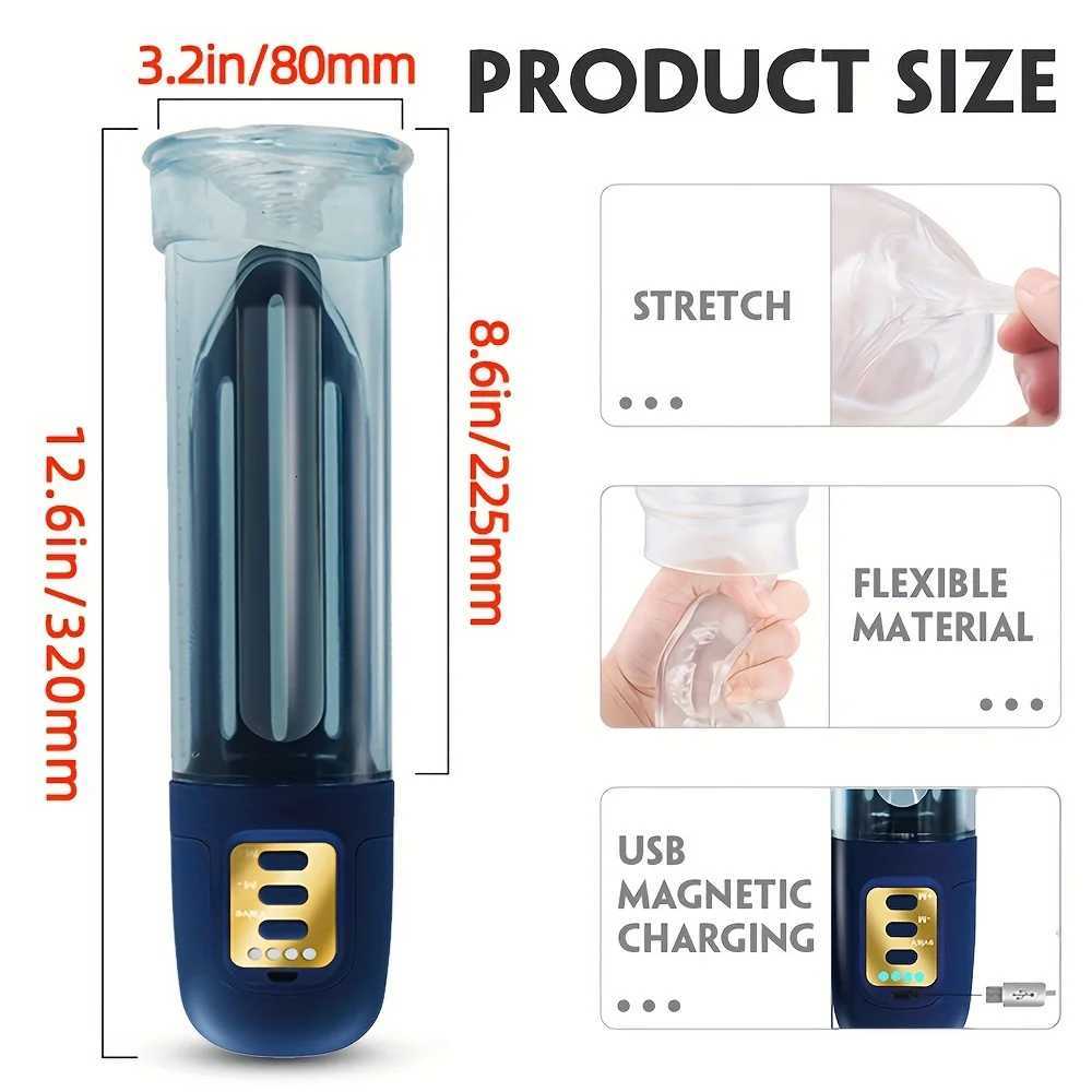 1 pc Electric Penis Pump Sex Toys for Men Male penis exercise masturbator Penile Vacuum Pump Penis Massager Male Masturbator XJ250819