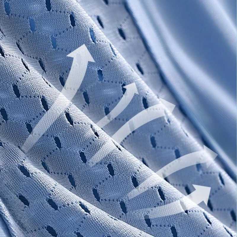 3pcs Mens Ice Silk Cool Soft Comfy Boxers Briefs Underwear Mesh Patch Breathable Comfy Stretchy Trunks W250819