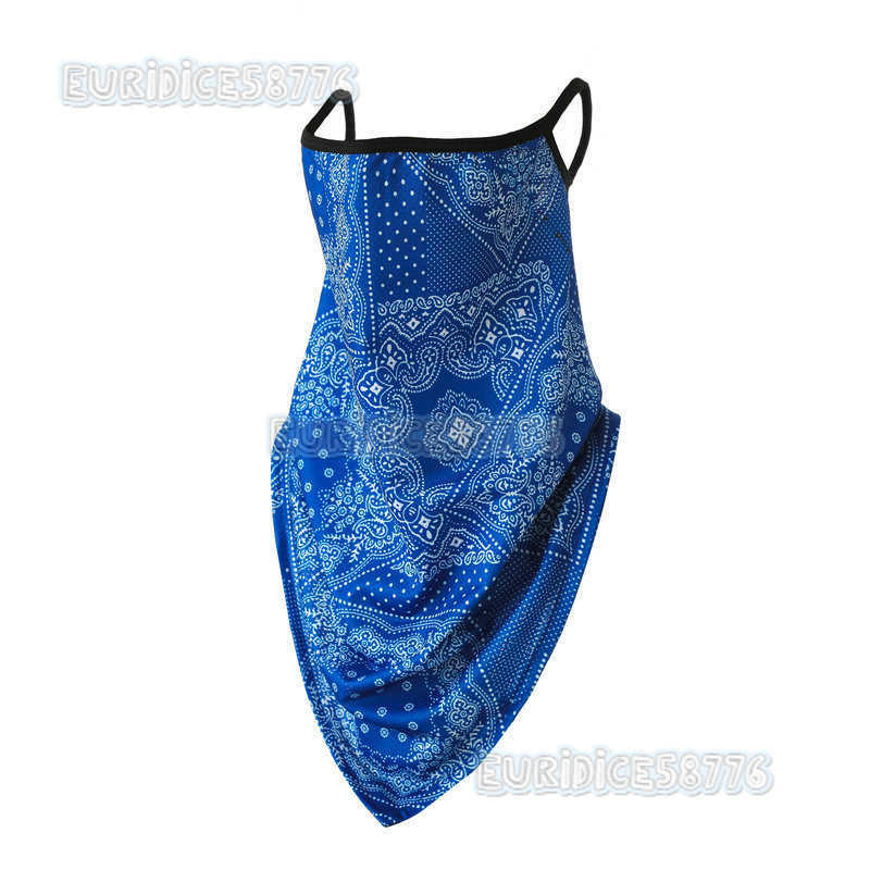 New Cycling Ice Silk Mask Adjustable Spliced Towel Dustproof Mask Neck Gaiter Sun Protection Mask H250819