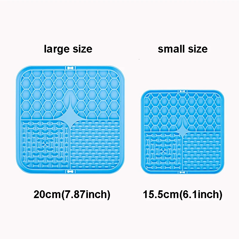 Pet Lick Silicone Mat Dogs Pet Slow Food Plate for Dog Bathing Distraction Silicone Dog Sucker Food Training Dog Feeder Supplies 250813