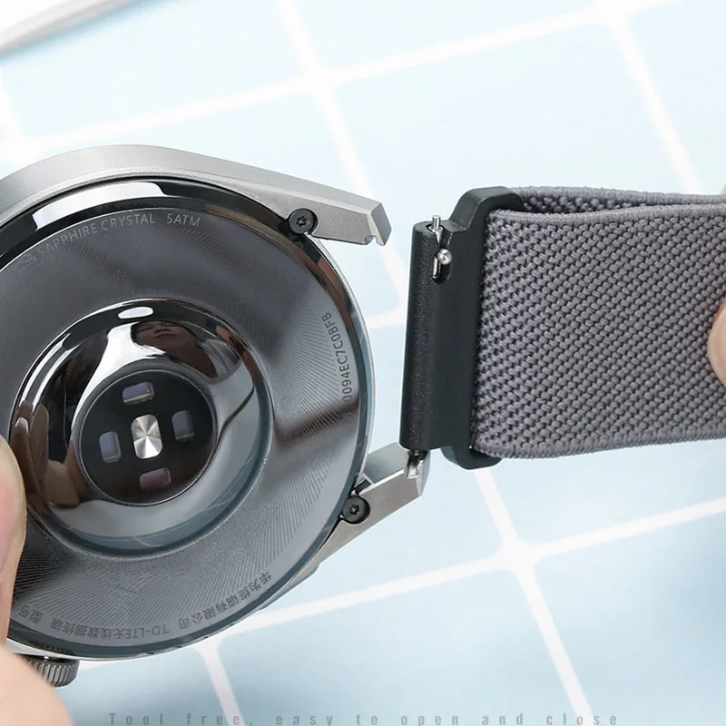 20 22mm Nylon Strap For Vivoactive 4 3 5 Band Watch Venu/SQ/2 Plus Elastic Wristband Forerunner 645 245 265 255 Bracelet 250818