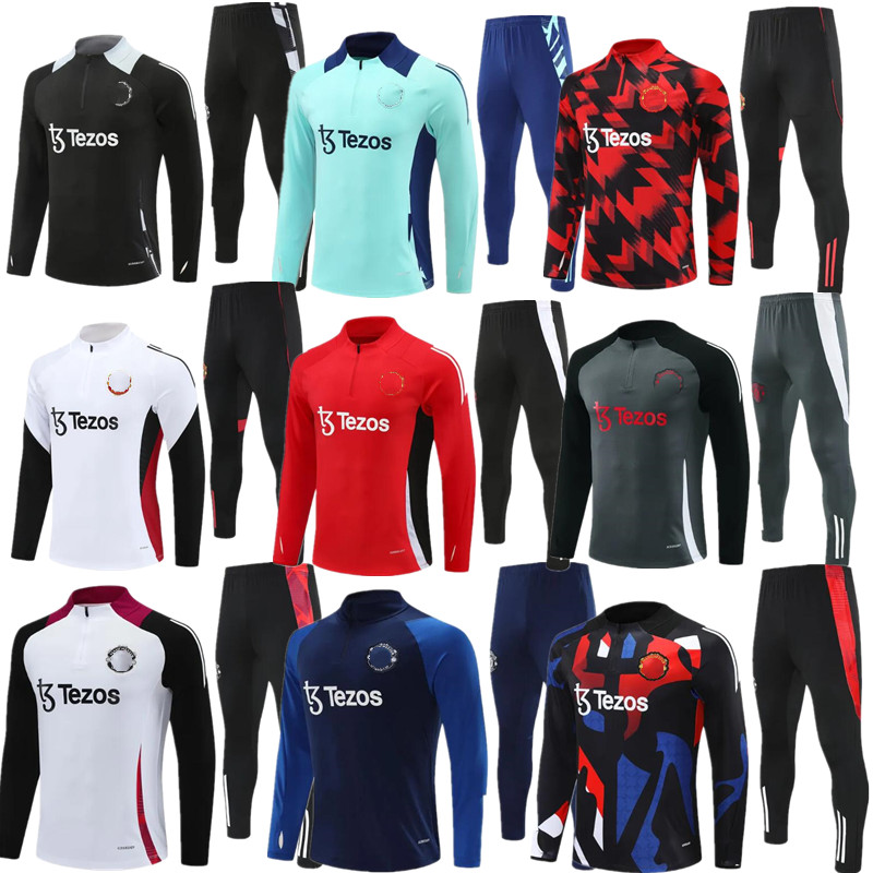 2025 RASHFORD Uniteds tracksuit 25 26 Antony football kits training suit survetement chandal adult kids tracksuits jogging sets futbol