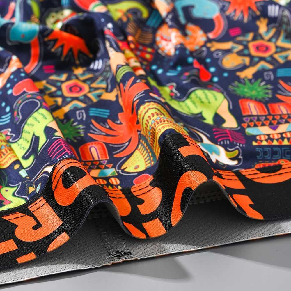 3Pcs Mens Graffiti Printed Boxer Shorts Casual Sports Breathable Underwear Mens Comfortable Underwear W250819