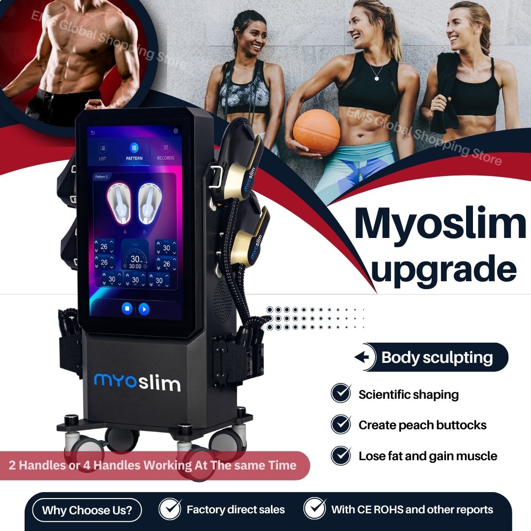 Myoslim EMS Body Sculpting Machine Slimming Device For Fitness Muscle Stimulator Burn Fat Build Muscle Body Shaping For Beauty Salons