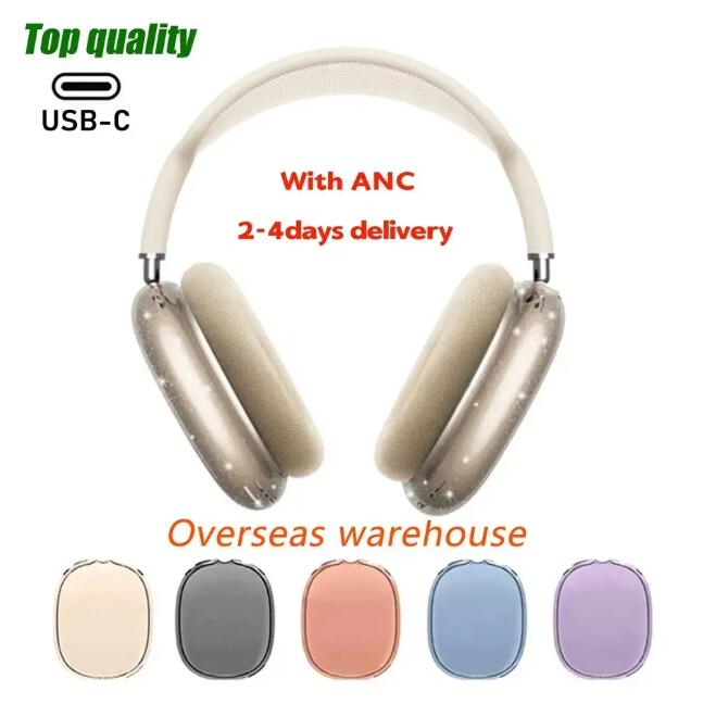 Headphone case For Airpods Max Earphone Bluetooth Headphone Accessories PU Silicone Wireless Charging Box Shockproof Case with box