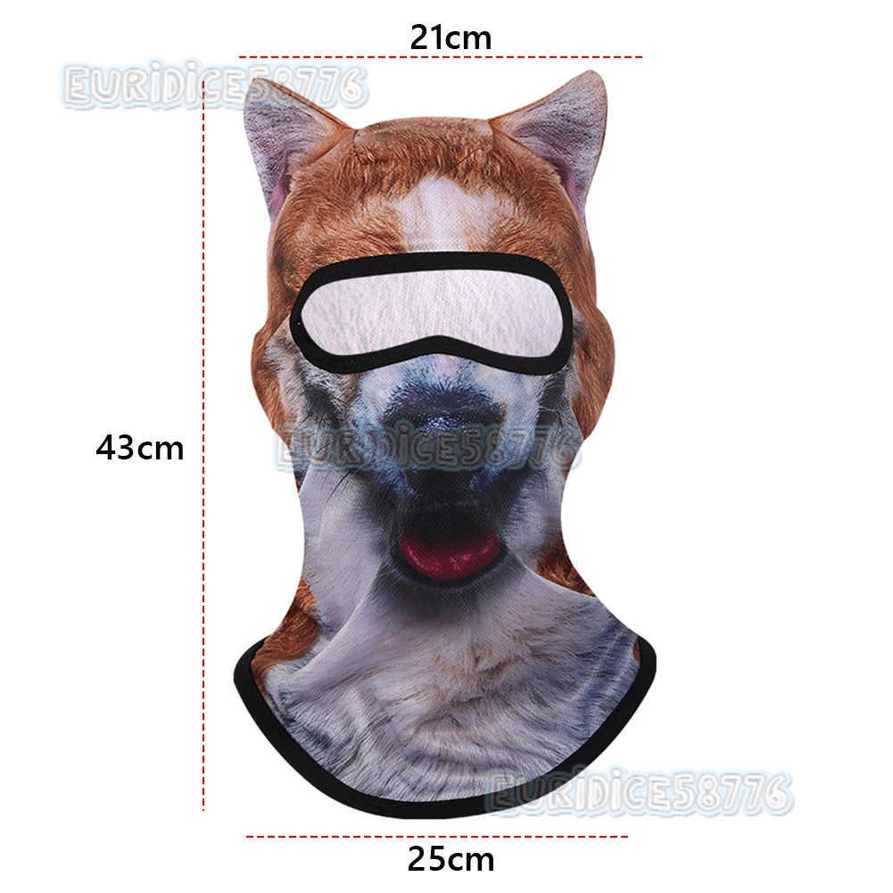 Cute 3D Cat Balaclava Full Face Mask Motorcycle Hood Mask Skiing Snowboard Hat Helmet Liner Biker Face Gorras Cycling Headgear H250819 6ZO2