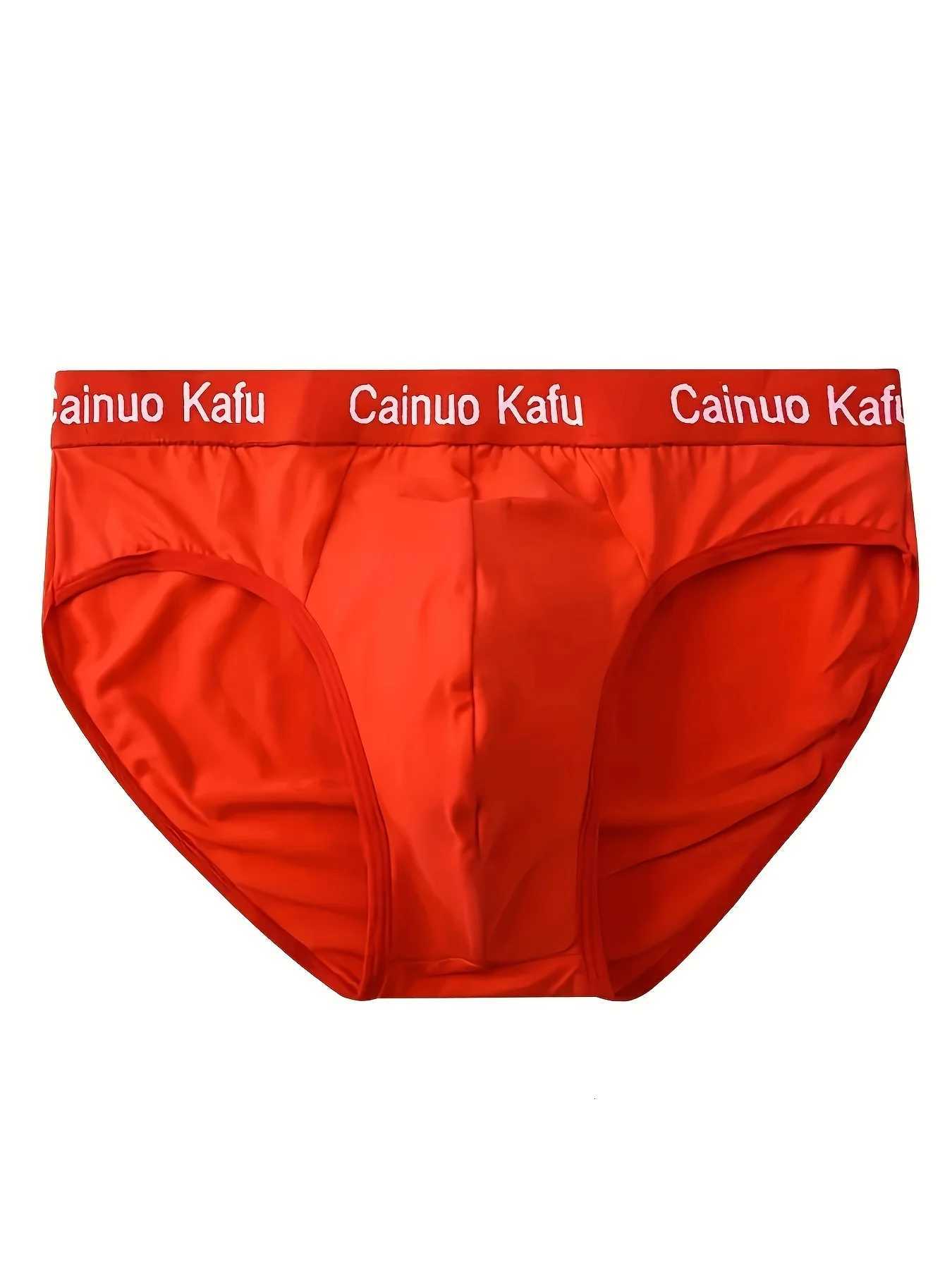 4PCS Breathable Mens Comfy Underwear Soft Stretchy Briefs Casual Plain Color Underpants W250819