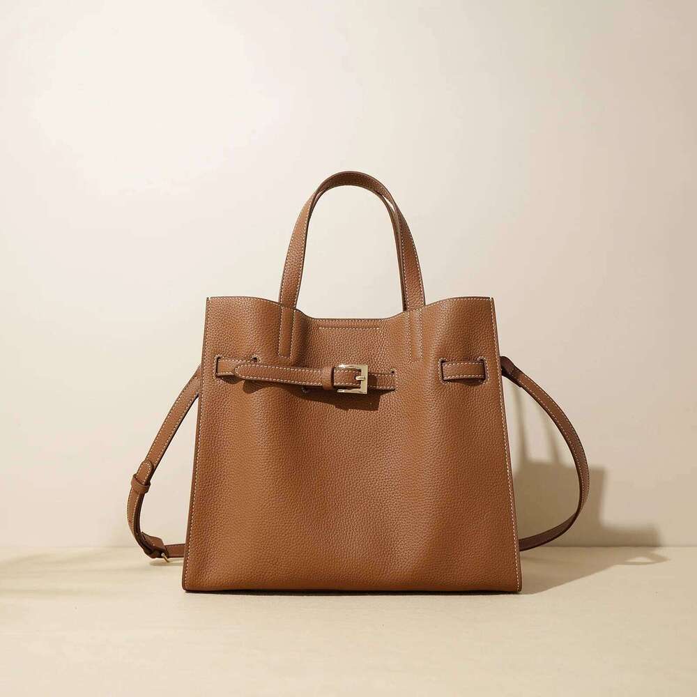 New Arrivals Top Layer Cowhide Leather Tote For Women Large Capaci Commuter Bag Handheld Diagonal Briti Sle