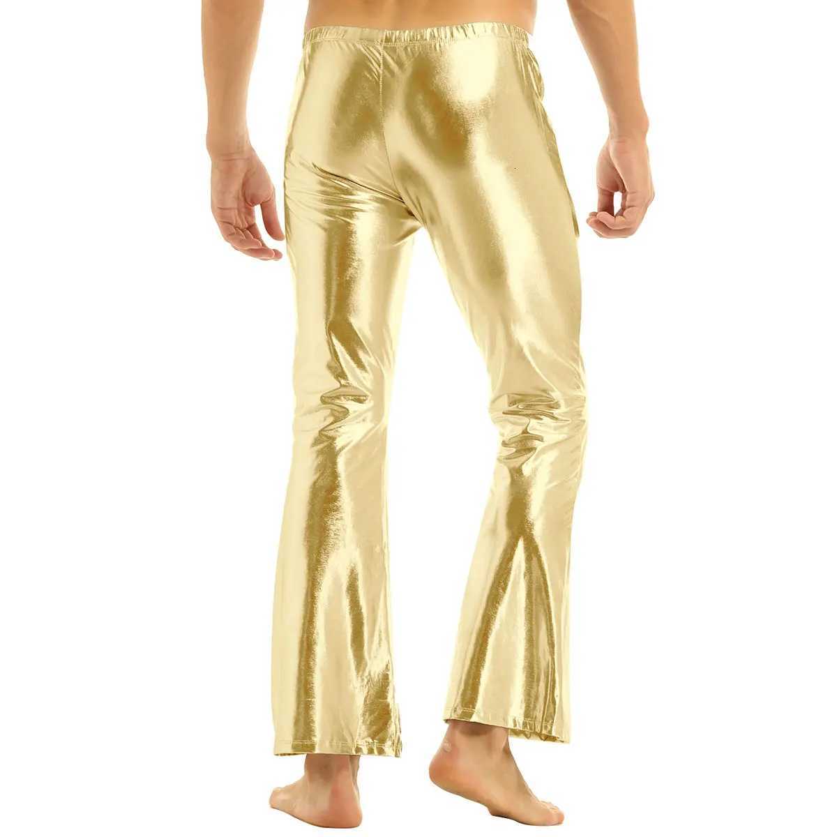 Men Pants Retro Disco Costume Vintage Year 60s 70s Pants with Bell Bottom Flared Long Pants Dude Costume Trousers Show Clubwear W250819