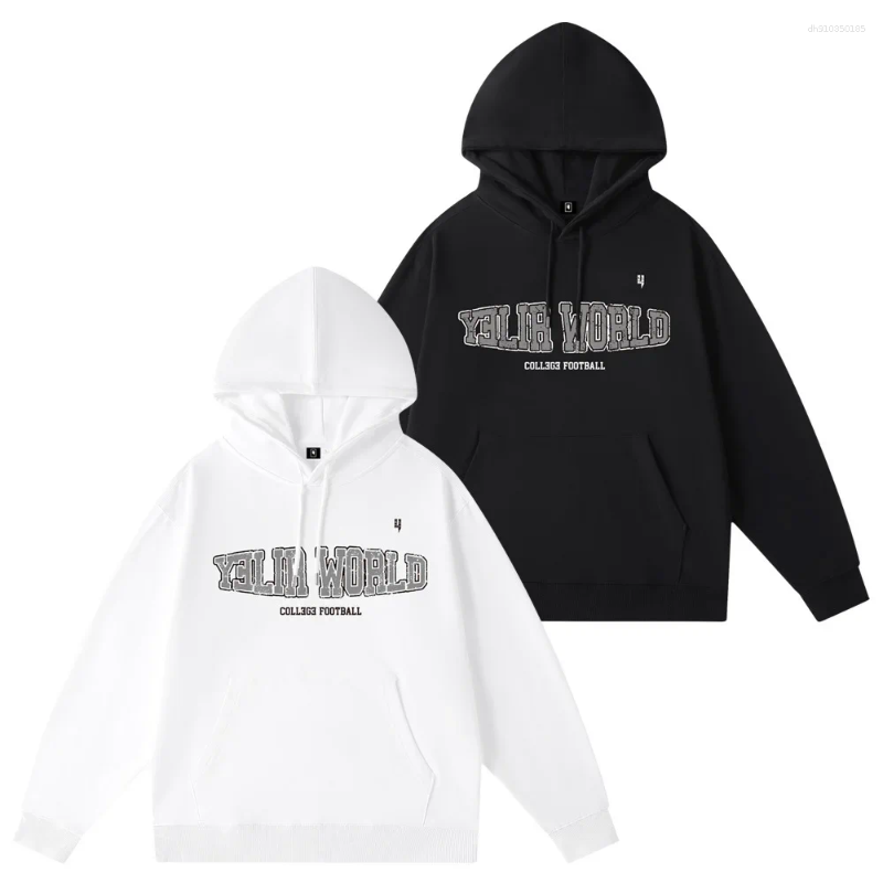 Men's Hoodies Oversized Hoodie Casual Loose Bottom Sweatshirt Autumn Winter Large Loop Fashion Brand Print Base Shirt