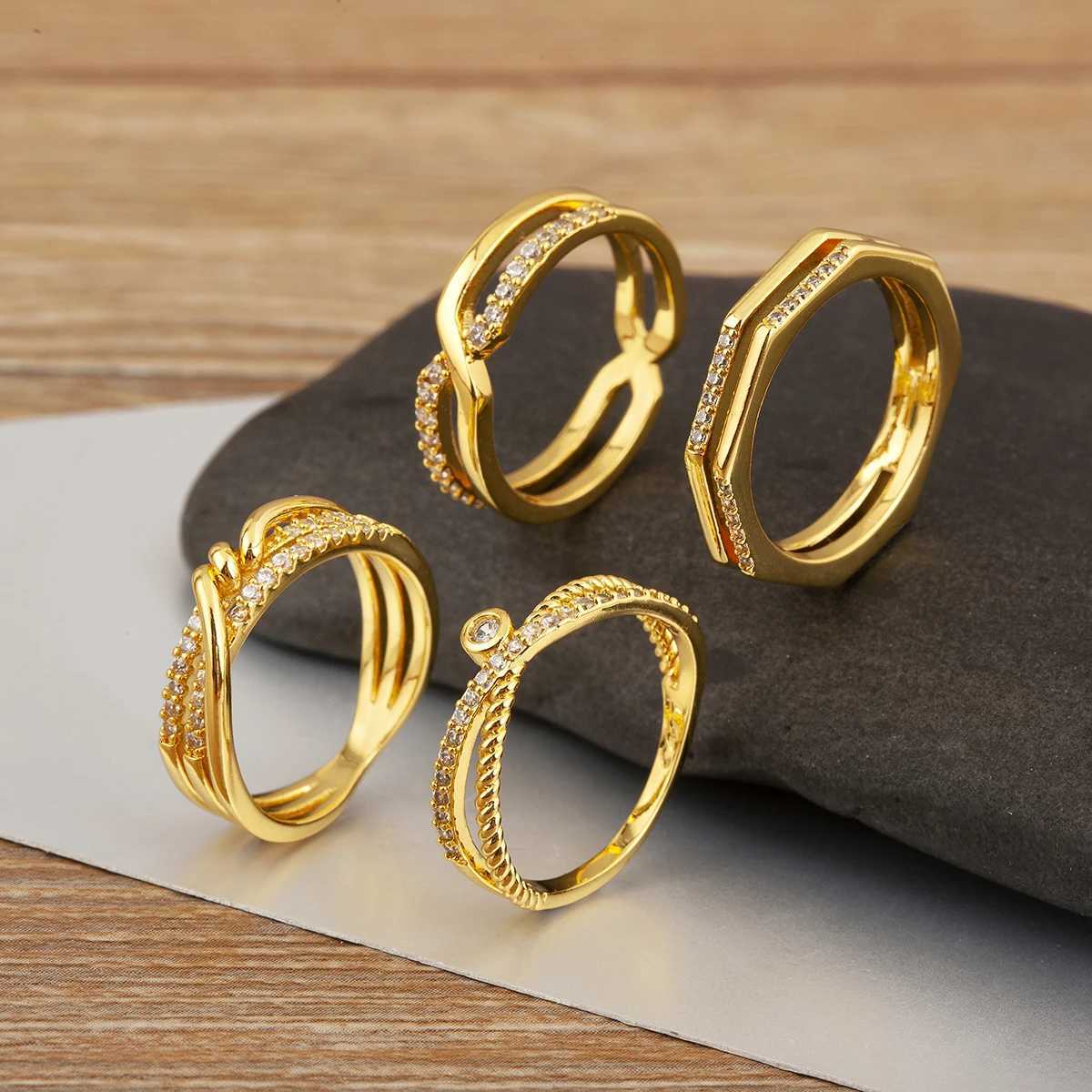 AIBEF Hot Sale CZ Crystal Ring For Women Girls Fashion Engagement Wedding Band High Quality Copper Charm Finger Jewelry W250819