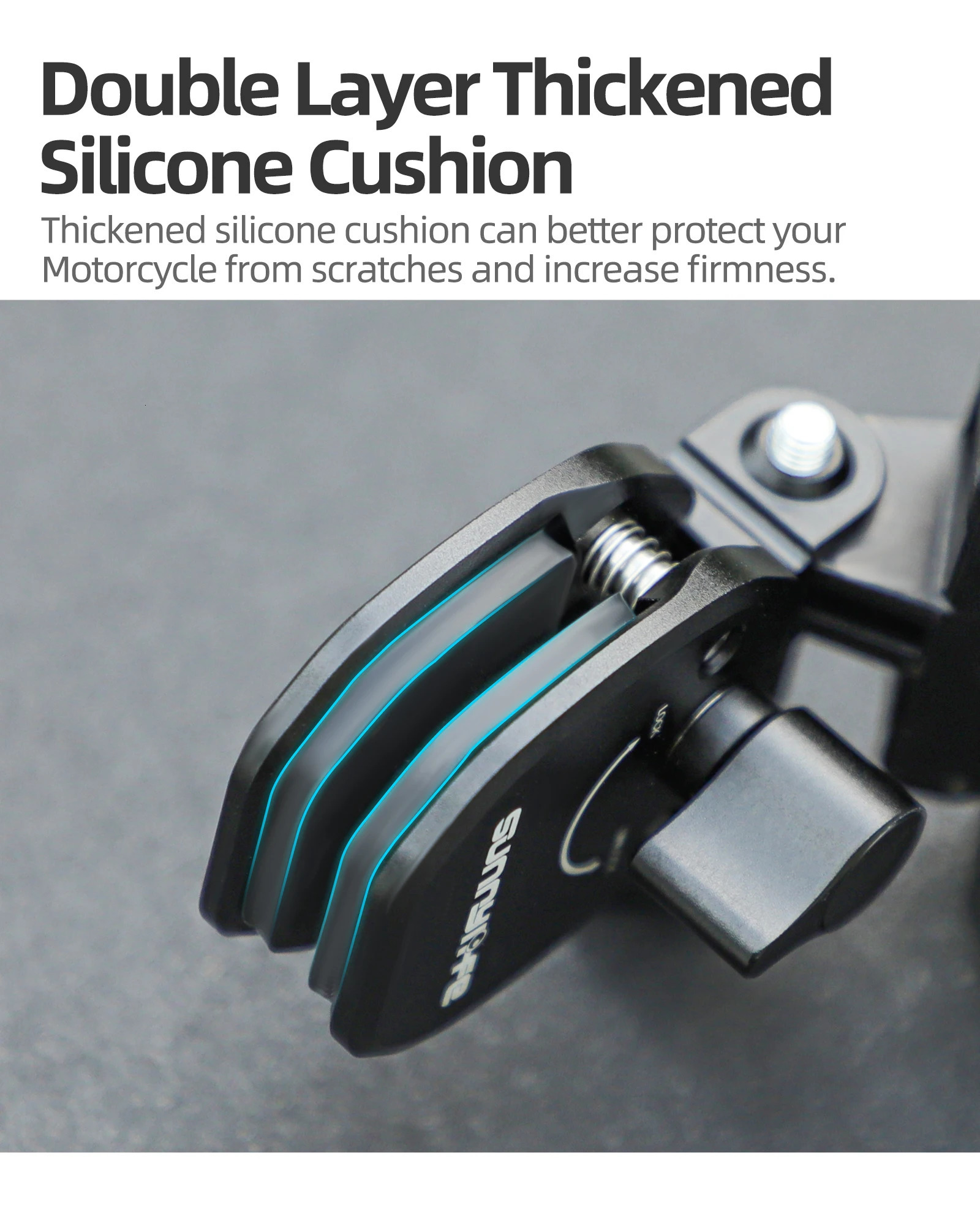 Motorcycle Windshield Mount Clamp Aluminum Clip For GoPro 13 12 Insta360 X5 Ace For DJI Osmo 360/Action 5 Pocket 3 Accessories 250813