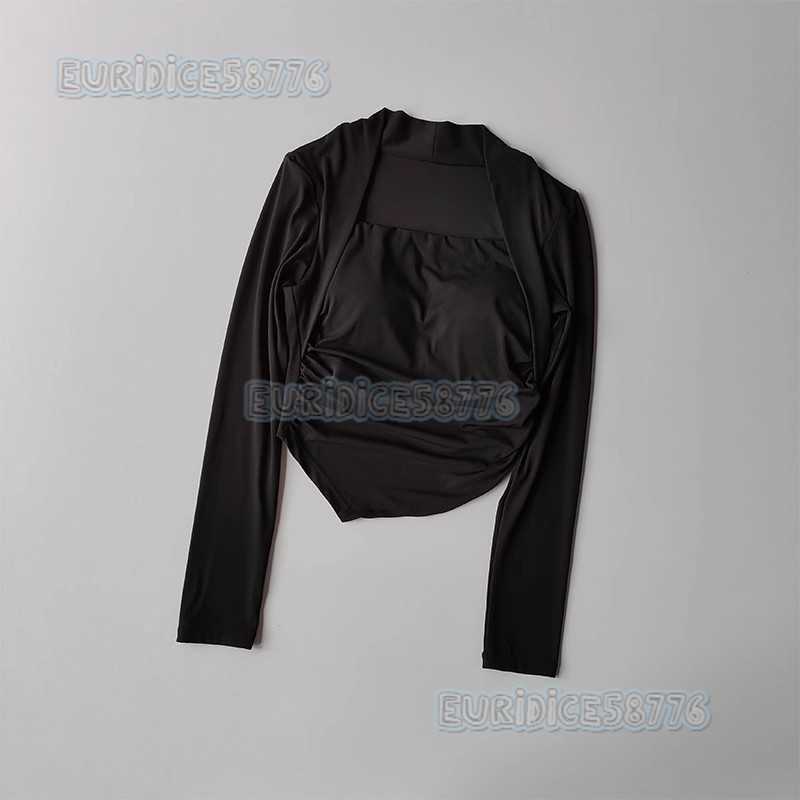 Autumn New Yoga Wear Sports Yoga Top Womens Sports Shirt with Chest Pad Long Sleeve Quick-dry Outdoor Fitness T-shirt H250819