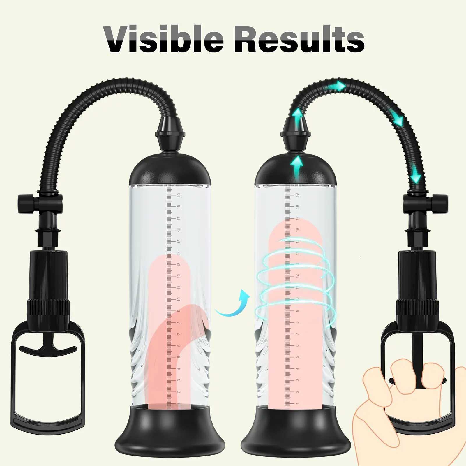 Penis Vacuum Pump Enlargement Extender Pump Air Pressure Device Male Masturbator Sex Toys for Men Stronger Bigger Erections XJ250819
