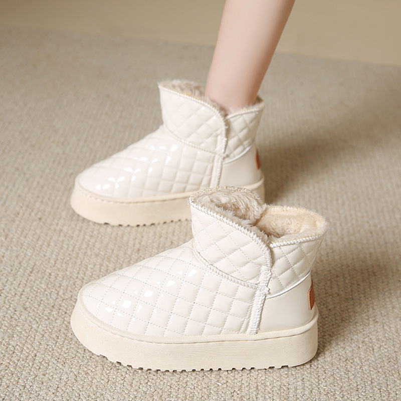 Free delivery designer woman cotton boots Snow boots for women low cut and plush lightweight daily wearing cotton boots