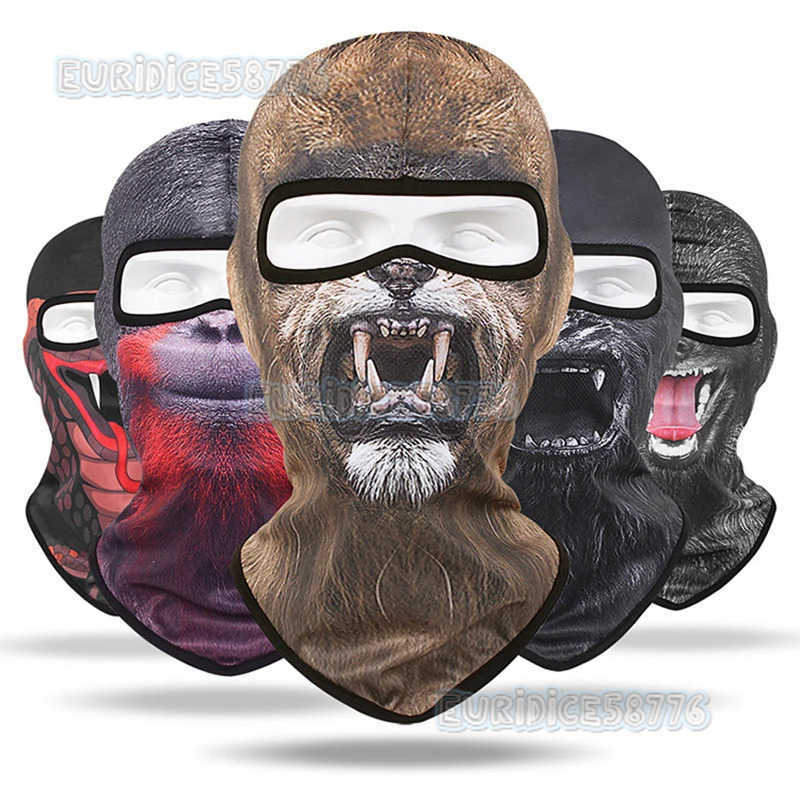 Animal Print Balaclava Kids Mascarillas Children Neck Warmer Gaiter Face Shield Outdoor Cycling Skateboard Ski Full Face Cover H250819