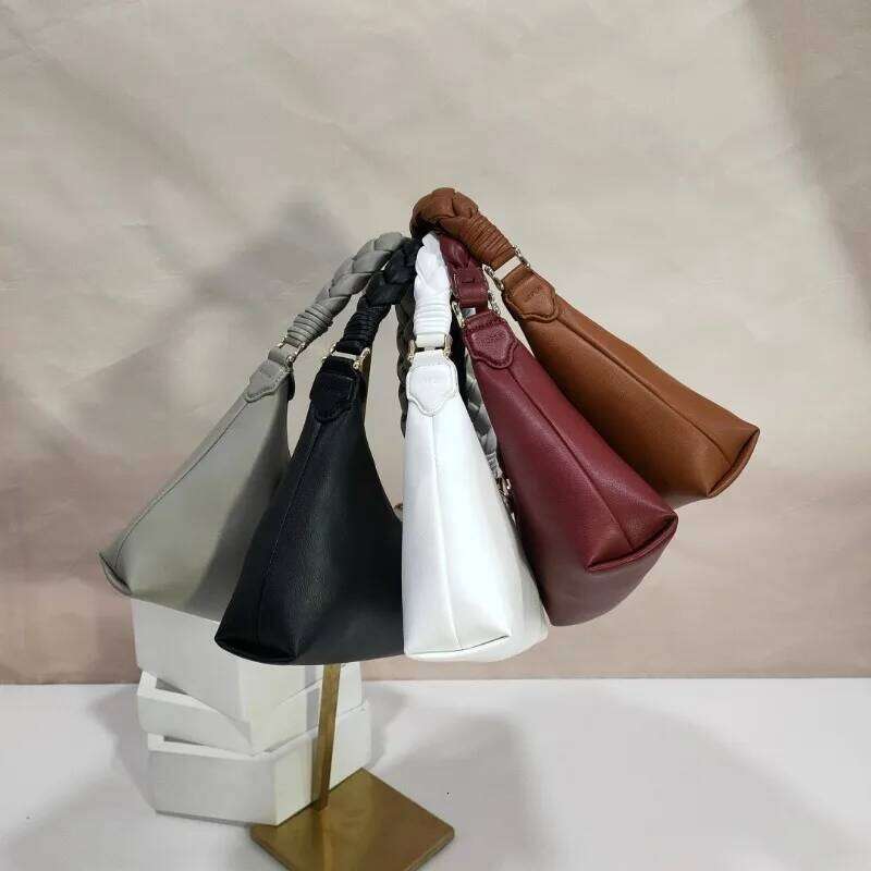 Fashion Woven Braided Versatile Shoulder Premium Underarm Hand Carry Women S Bag Twists Braid Gold Beans Armpit Handbag