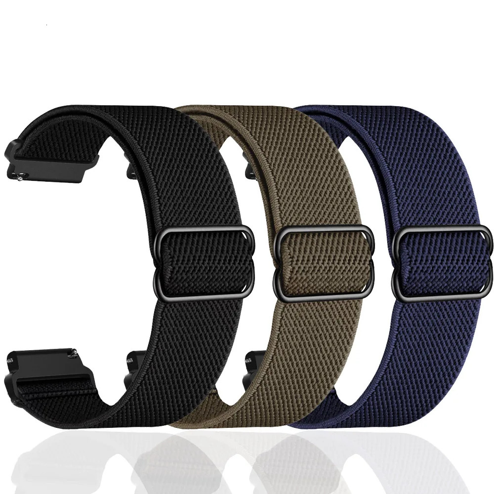 20 22mm Nylon Strap For Vivoactive 4 3 5 Band Watch Venu/SQ/2 Plus Elastic Wristband Forerunner 645 245 265 255 Bracelet 250818