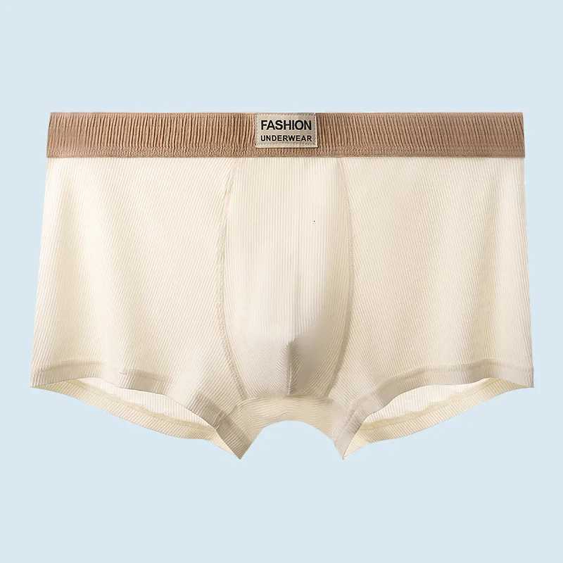 1 Piece Boxer Shorts Mens Breathable Underwear Man Letters Printing Belt Underpants Thin Panties Youth Elastic Boxer Briefs XL-4XL W250819