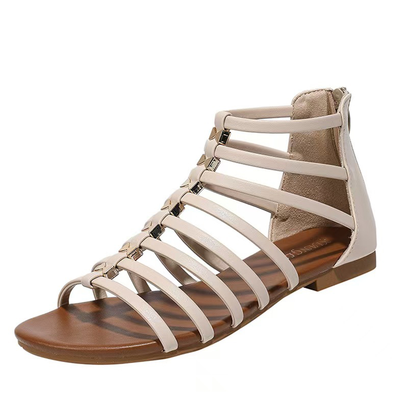 Designer slippers Women Sandals Women's Summer Breathable Increase Thick Bottoming Hollow Buckle Shoes Flat Hollow out slides Comfortable sandals