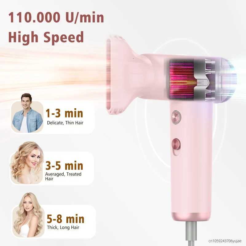 2025 New Mini Portable Hair Dryer High-Power High-Speed Hair Dryer Brushless Motor With 0000 RPM For Adults And Children W250819