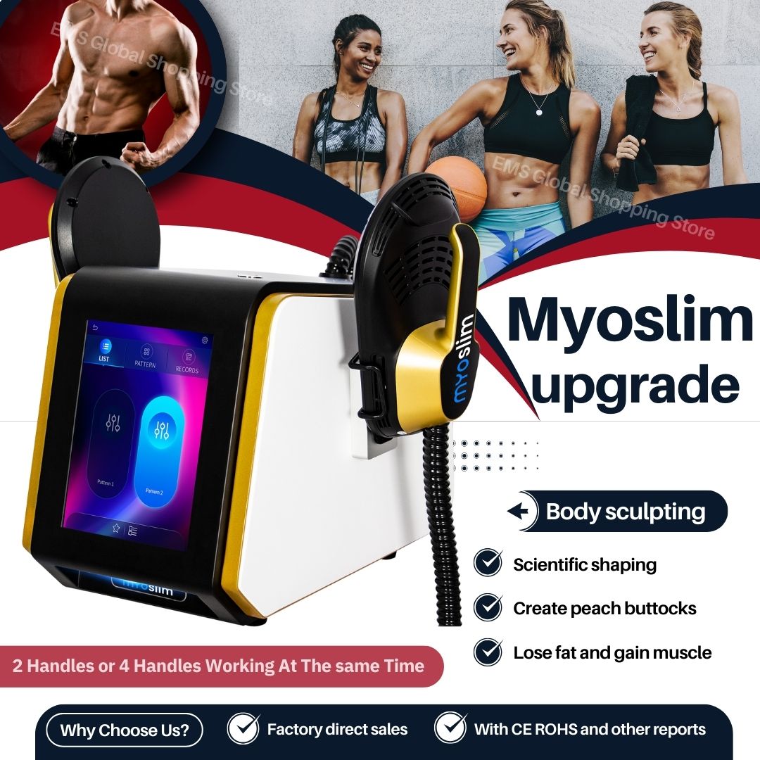 Body Sculpting EMS Electromagnetic Slimming Machine Myoslim For Spa Beauty Clinics Fat Reduction Improve Body Shape And Muscle Toning For Women And Me