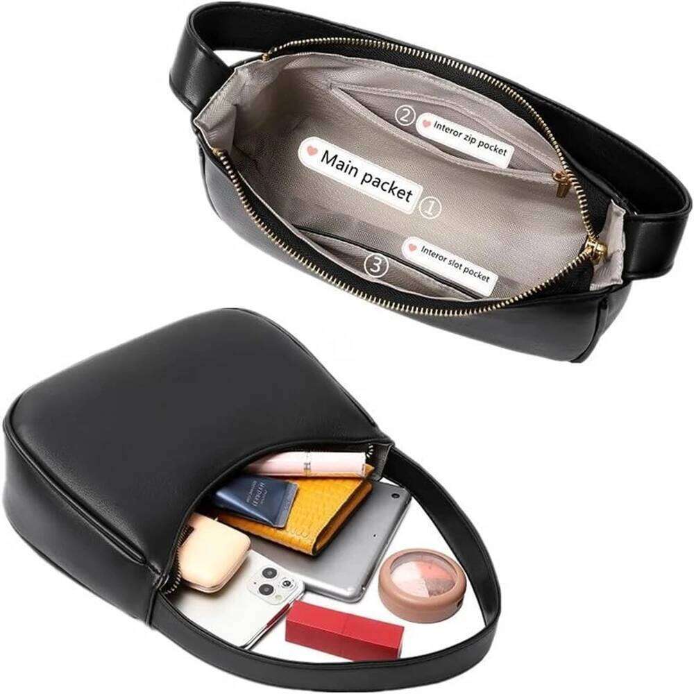 Shoulder Bags For Women Cute Hobo Tote Handbag Mini Clutch Purse With Zipper Closure