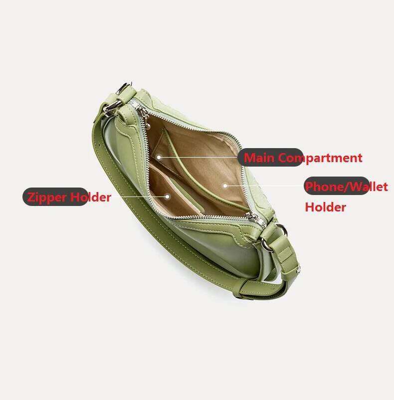 Genuine Leather Women Handbags Woven Ladies Shoulder Female Side Bags