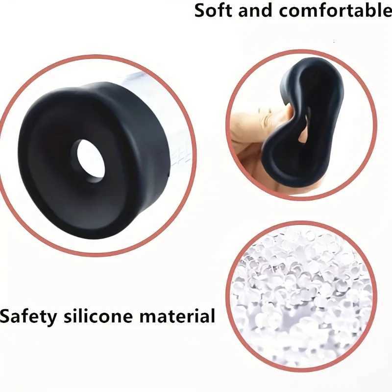 Vacuum Pump Toys for Men with Pressure Gauge with 1 Realistic Vaginal Sleeve 3 Silicone Sets of Mens Penis Pump XJ250819