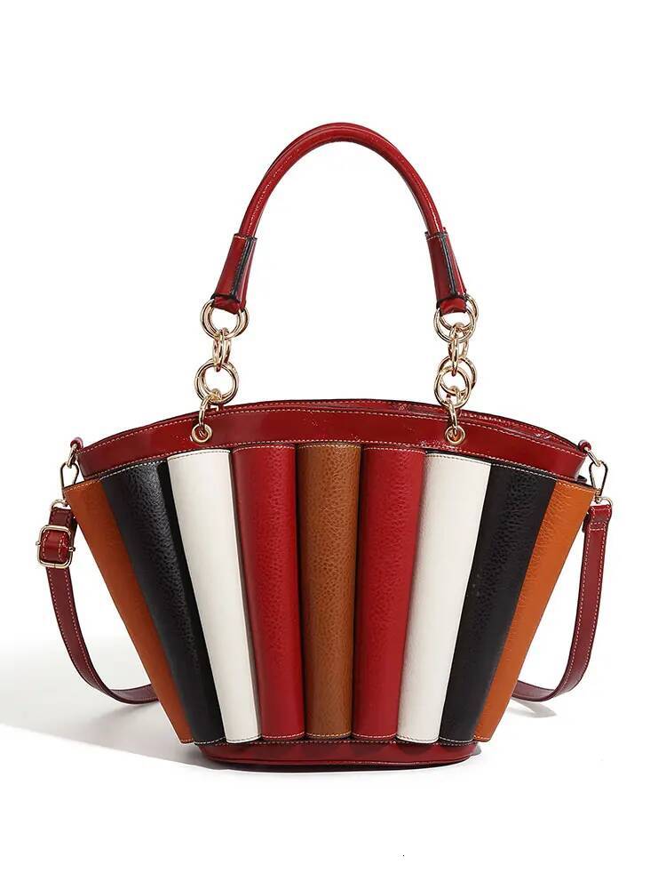 Bag Woman Capacity Leather Purse Fashion Designer Top Handbags Women Crossbody Large Bags For Women,Metal Handle