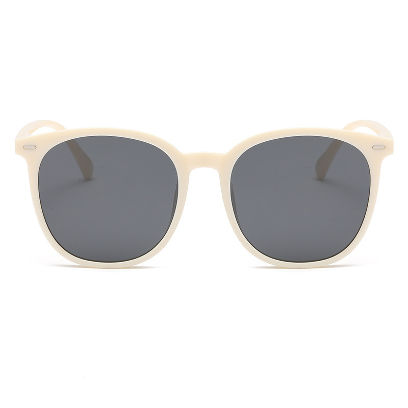 2025 New Oval With Rice Nails Large Frame Sunglasses For Men And Women Same Style For UV Protection Korean Sunglasses For Women