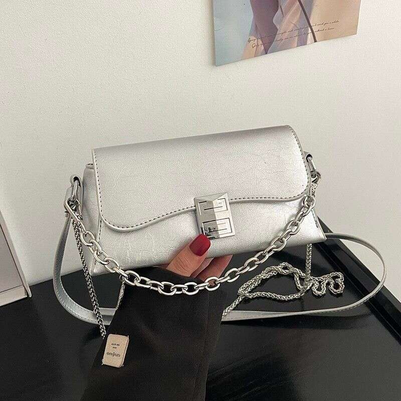 2025 French Chain Baguette - Minimalist Underarm Purse For Women, Premium Crossbody Clutch & Summer Shoulder Tote