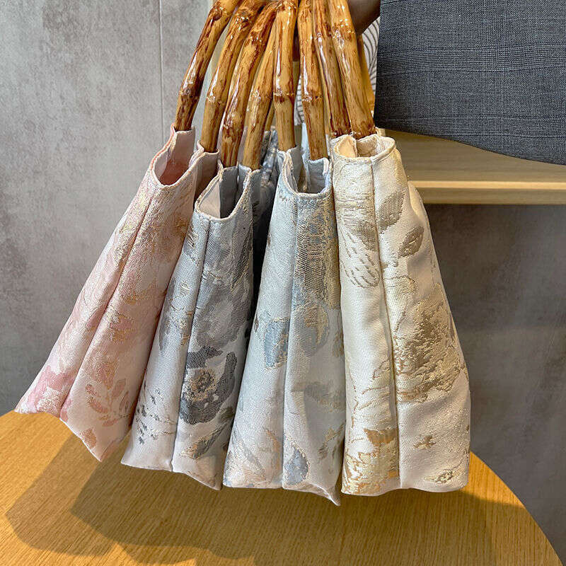 Souvenir New Chinese Women's Clutch Jacquard Cheongsam Wedding Handbag National Style Exquisite Hanfu Bamboo Knot Bag