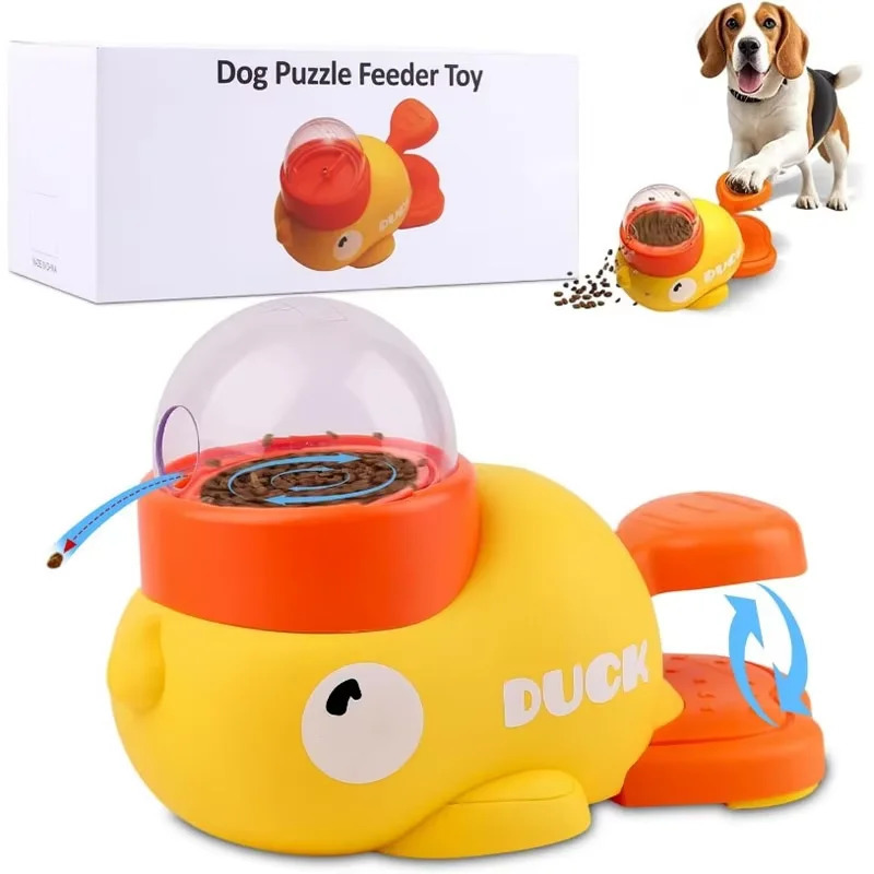 Interactive Dog Puzzle Feeder Toy for Anxious Dogs Cats Anti-slip Food Treat Dispenser Toy Mental Stimulate Slow Feeder for Dogs 250813