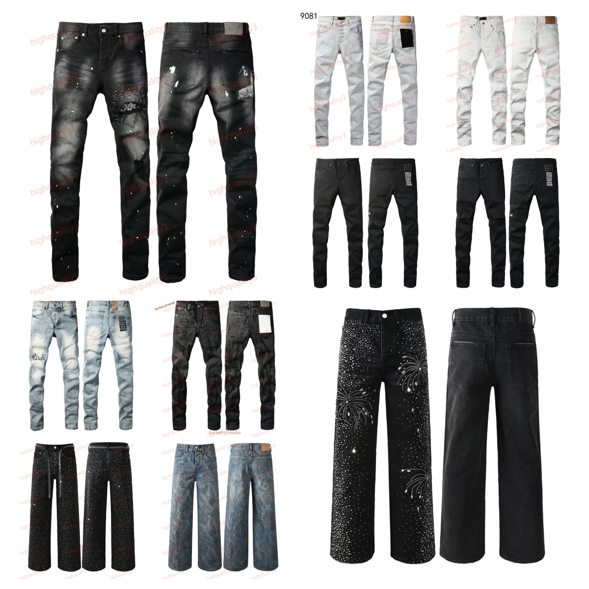 designer jeans ksubi jeans baggy new summer holes high quality embroidered jeans for and women denim cargo men and black black blue purples yellow jean 1