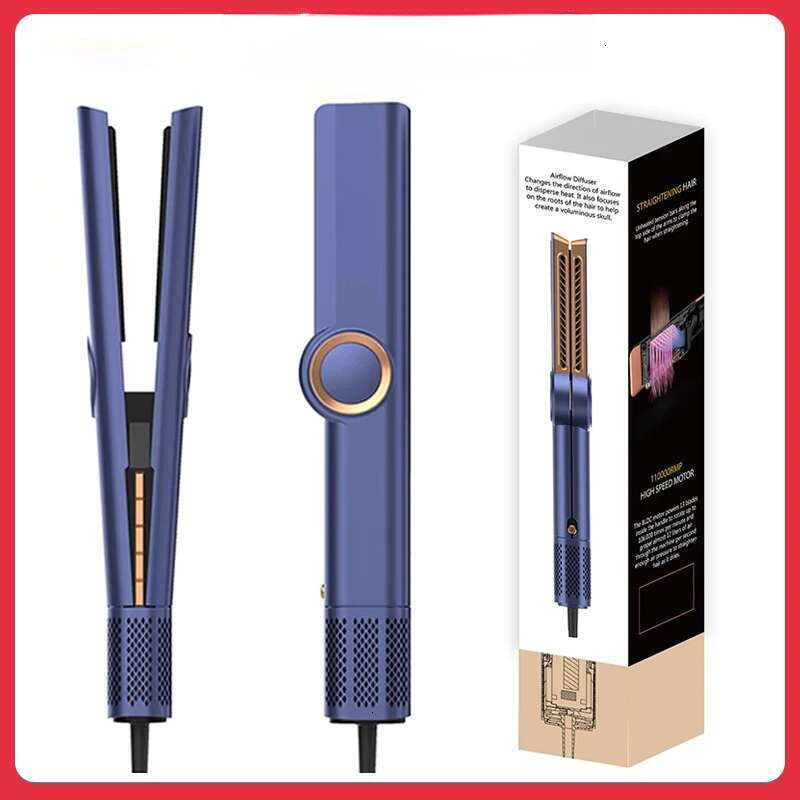 Airstrai 2-in-1 110000RMP Hair Dryer Wet & Dry Styg Straightener Air Wrap Negative Ion Portable Clamps