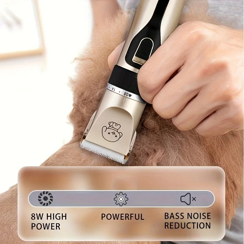 Dog Clipper Dog Hair Clippers Grooming Pet/Cat/Dog/Rabbit Haircut Trimmer Shaver Set Pets Cordless Rechargeable Professional 250813