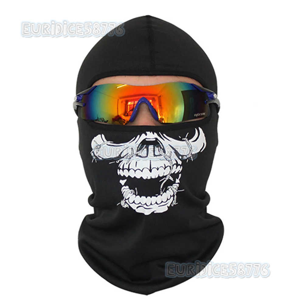Breathable Face Masks Skull Mask Seamless Balaclava Mask Headwear Scarf Motorcycle Riding Men Hat Ski Caps H250819