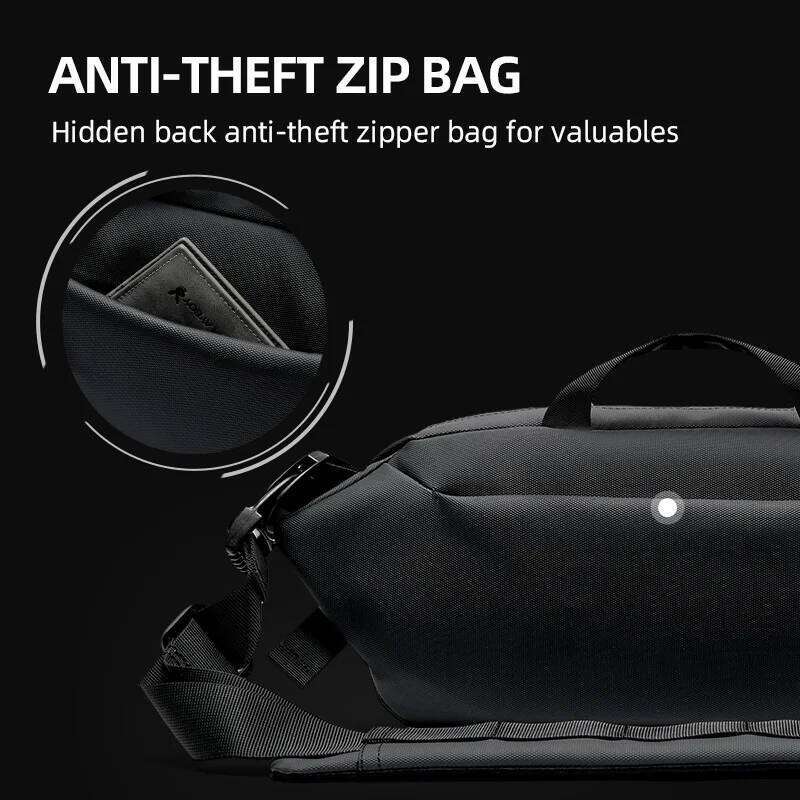 Sling Men, Chest For Hiking Travel, Multi-Functional Waterproof Crossbody Bag With Retractable Keychain, Daily Use