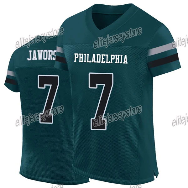 Personalized Custom Saquon Barkley Football Jersey Jalen Hurts Kenny Pickett Jason Kelce Brown Miles Sanders DeVonta Smith Haason Reddick Swift