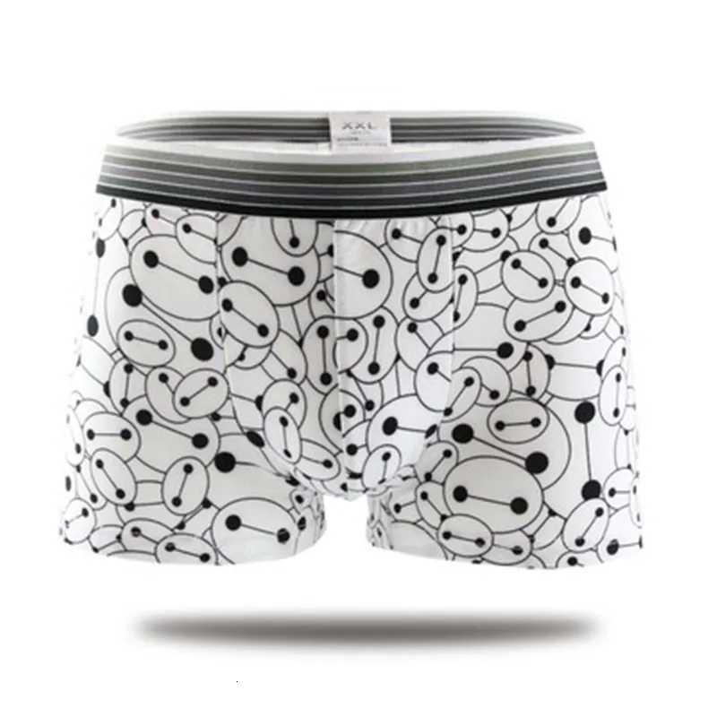 2025 0Pcs Lovely Cartoon Print Mens Boxers Fashion Silk Underwear Men Comfortable Underpants Breathable Male Panties W250819