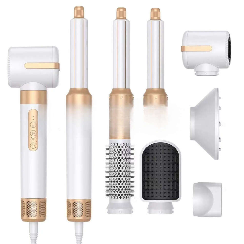 7 in 1 1400W Straightener Hair Comb Professional Auto Wrap Dryer Straightening Brush Automatic Curling Iron