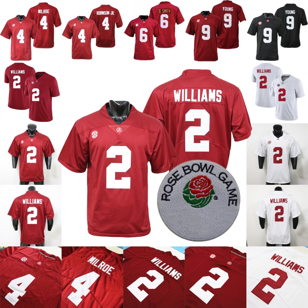 Football Jersey College Ryan Williams Bray Hubbard Ty Simpson Keelon Russell Deontae Lawson Overton Mbakwe Keeley Russaw Brooks Proctor Sabb Jalen Milroe