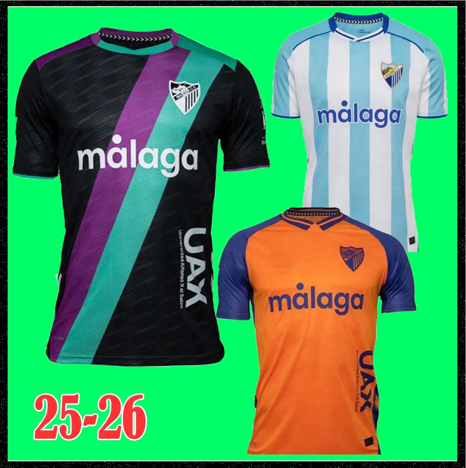 2025 2026 S-4XL CAMISETA MALAGA CF soccer jersey 120 ANIVERSARIO Kids 2526 Kit Home Football Shirts Men BUSTINZA M. JUANDE RAMON FEBAS ALEX GALLAR SOL MUNOZ