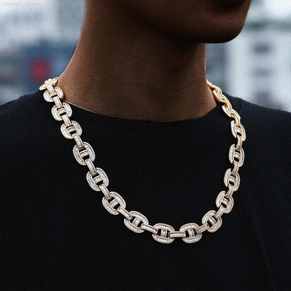 Custom Fine 925 Silver Cuban Chain Link Necklace Hip Hop GRA Moissanite Chains 6-8mm 16-26in VVS Iced Out Moissanite Jewelry