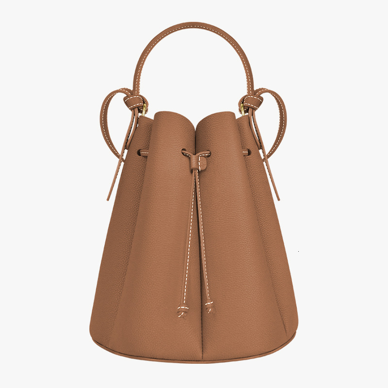 Free Shipping Designer Luxury New Women's Petal Bucket Bag Fashionable Niche Leather Shoulder Cross Casual Versatile Handbag Phone Bag